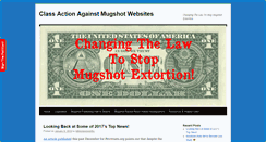 Desktop Screenshot of classactionagainstmugshotwebsites.com